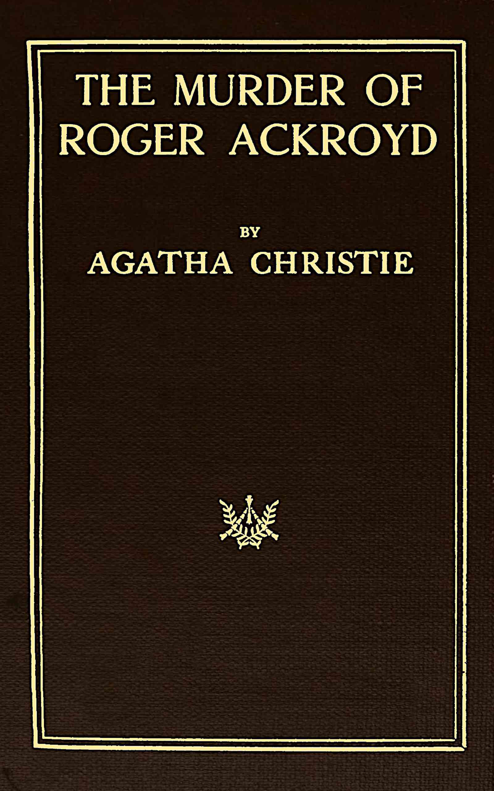 جلد کتاب The Murder of Roger Ackroyd