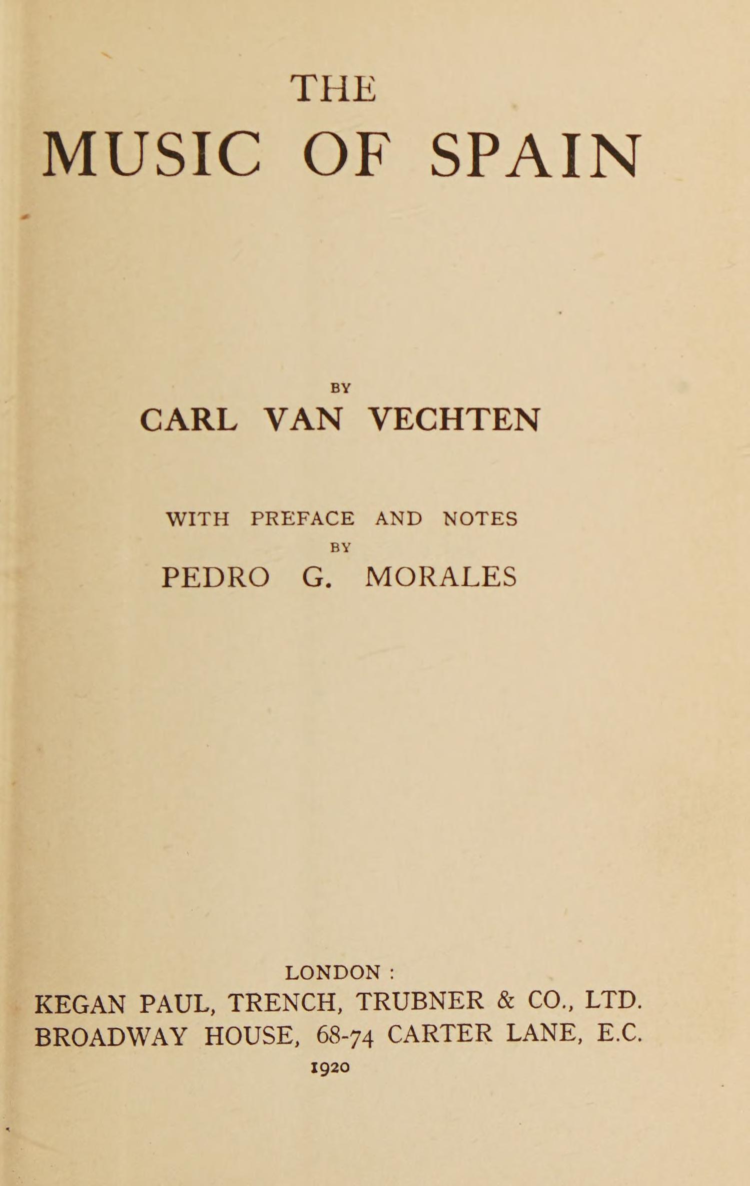 جلد کتاب The Music of Spain