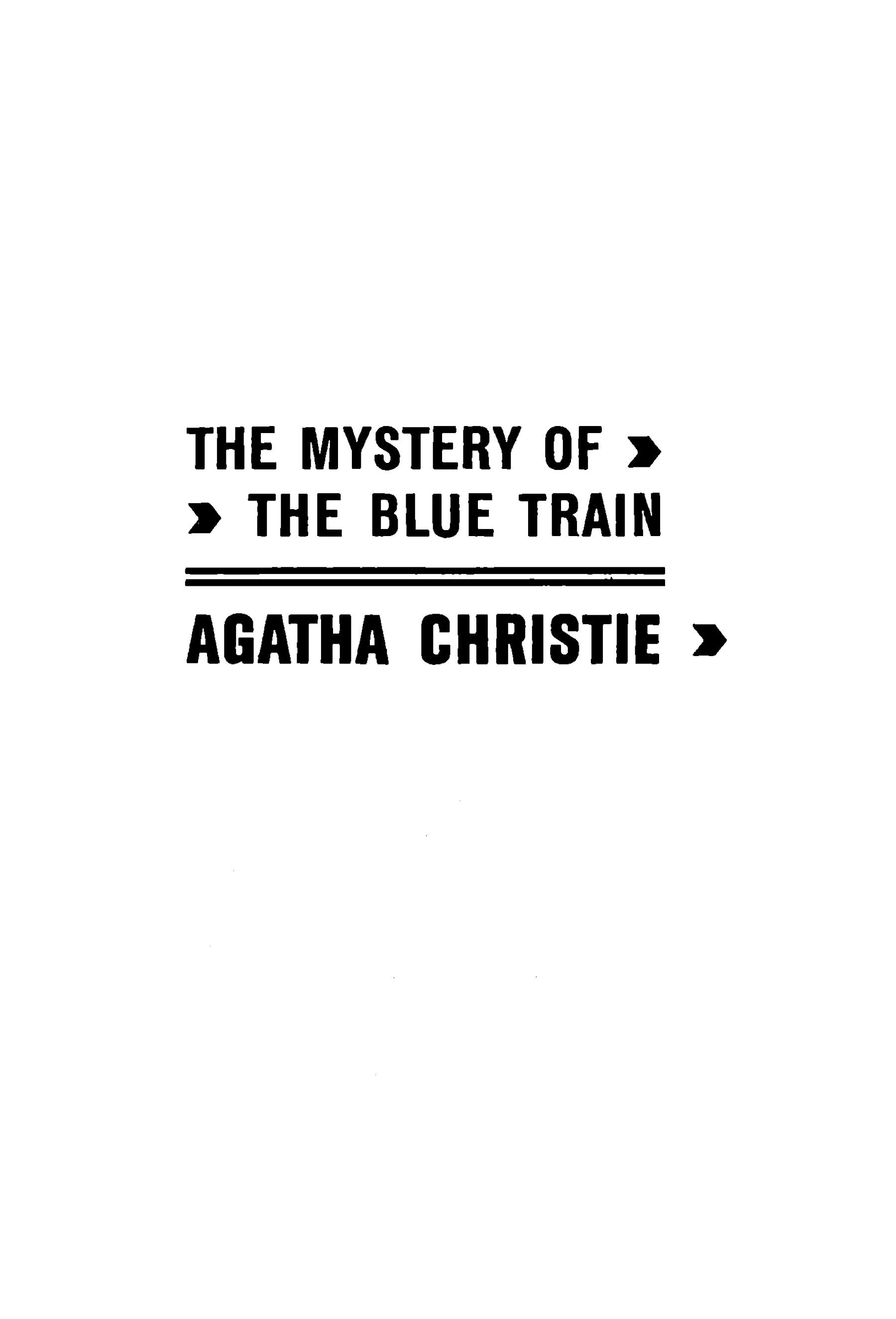جلد کتاب The Mystery of the Blue Train