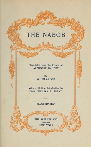 جلد کتاب The Nabob