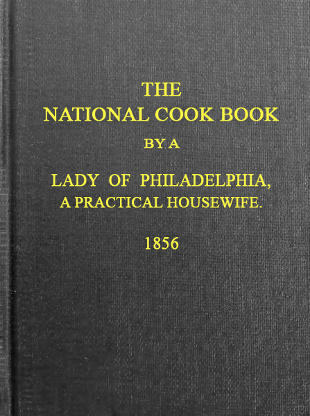 جلد کتاب The National Cook Book