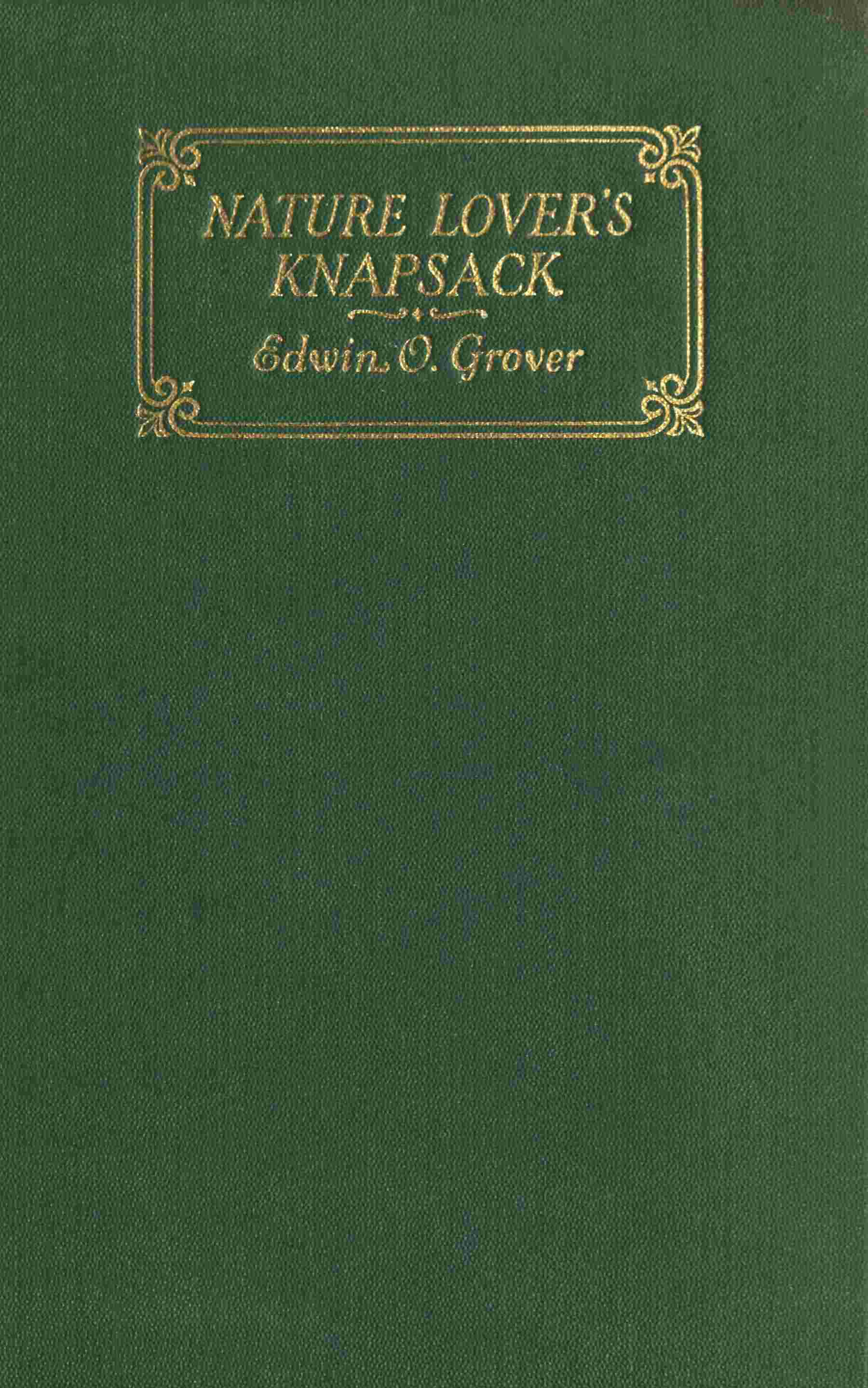 جلد کتاب The nature lover's knapsack