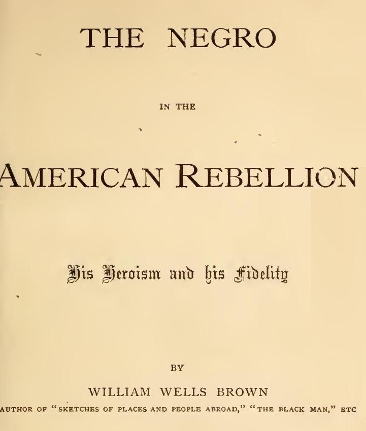جلد کتاب The Negro in the American Rebellion: His Heroism and His Fidelity