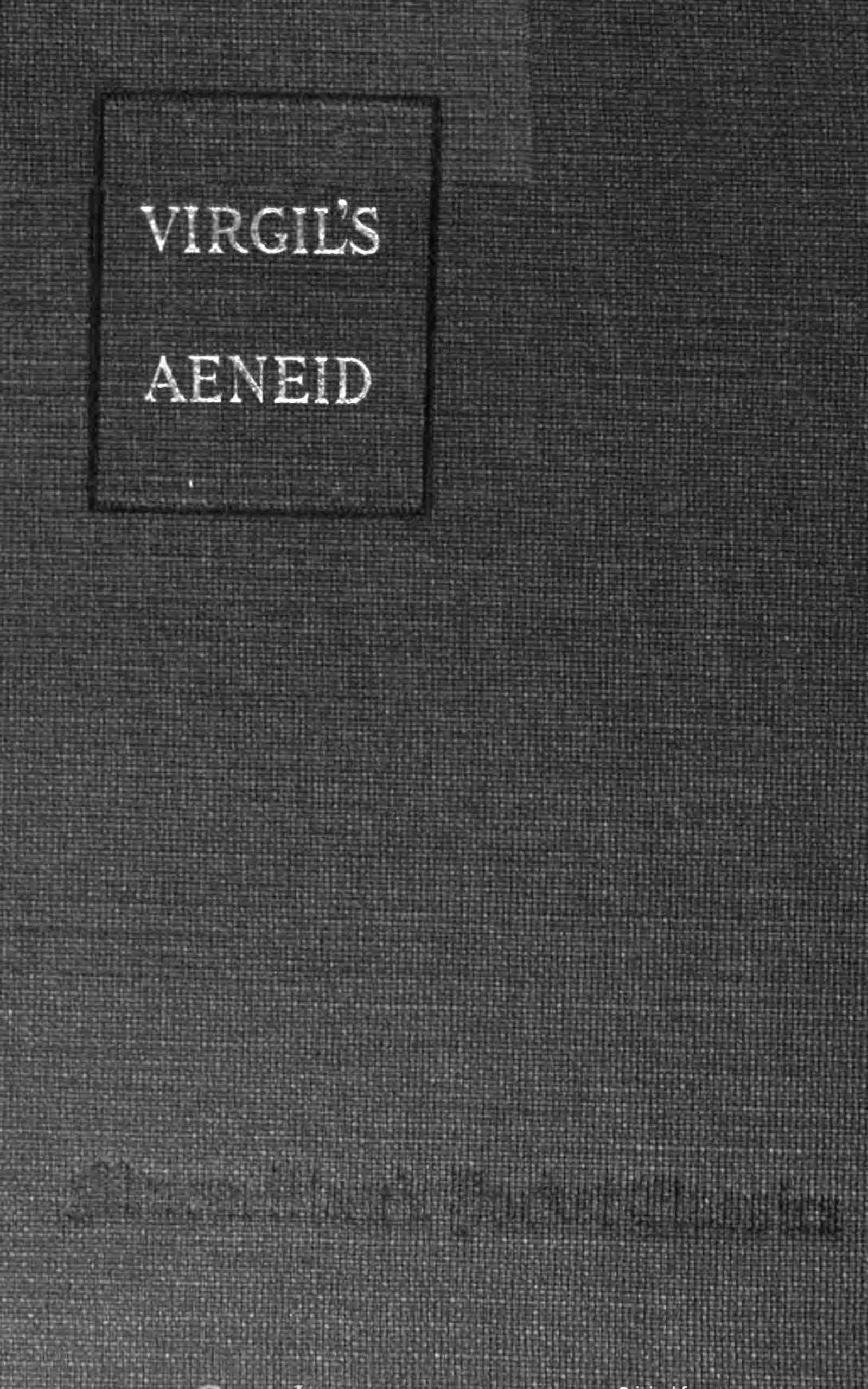 جلد کتاب The Æneid of Virgil Translated into English Prose