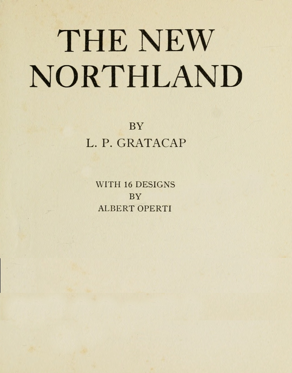 جلد کتاب The new northland