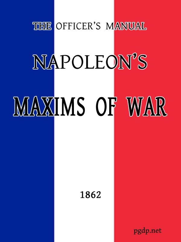 جلد کتاب The Officer's Manual: Napoleon's Maxims of War