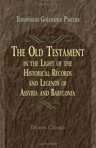 جلد کتاب The Old Testament in the Light of the Historical Records