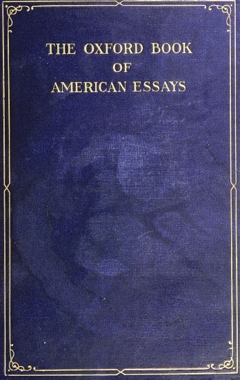 جلد کتاب The Oxford Book of American Essays