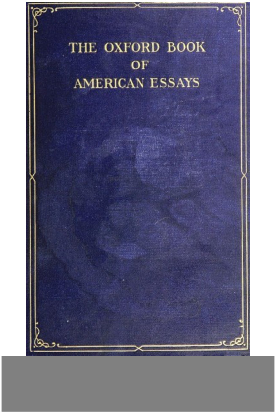 جلد کتاب The Oxford Book of American Essays