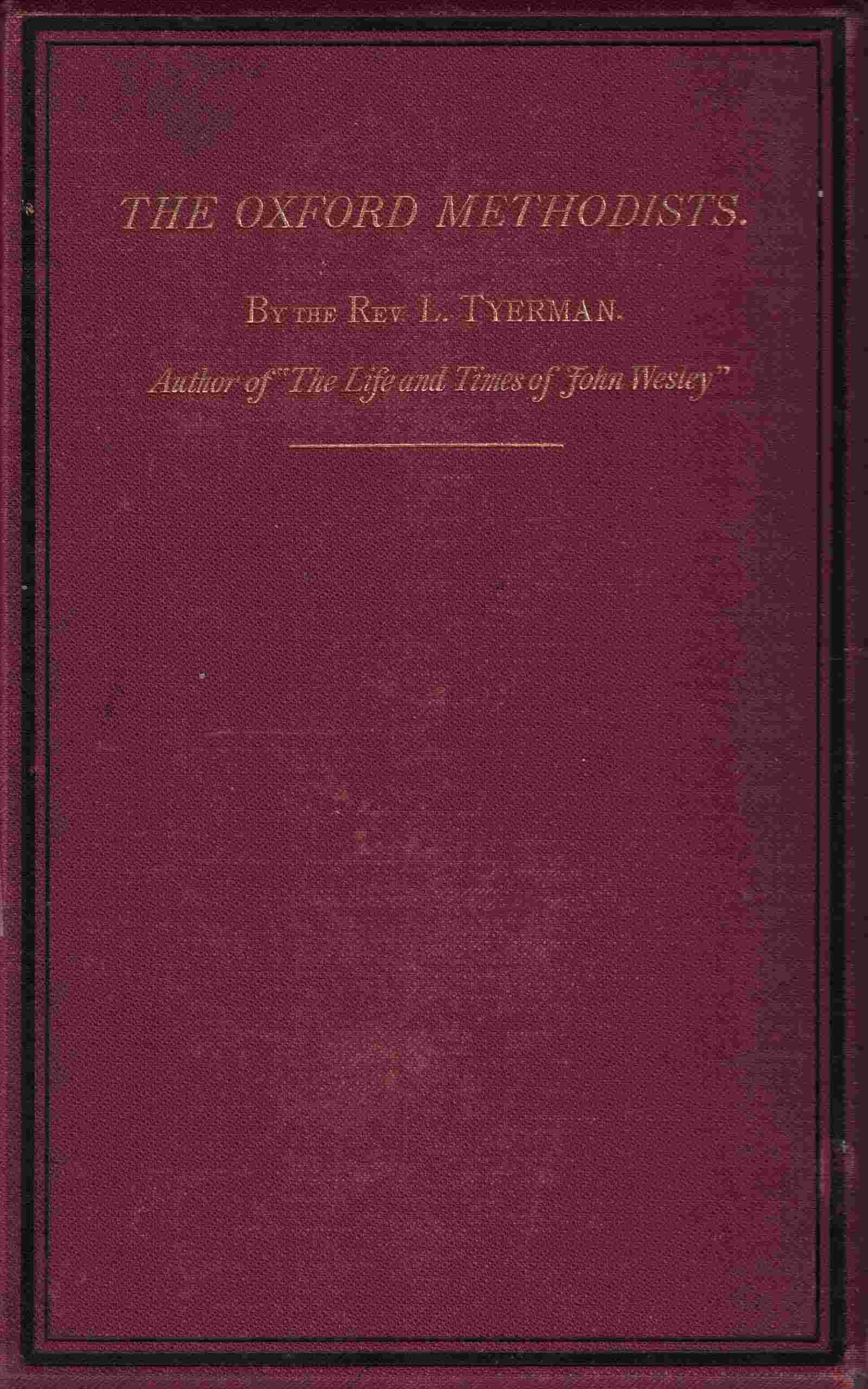 جلد کتاب The Oxford Methodists