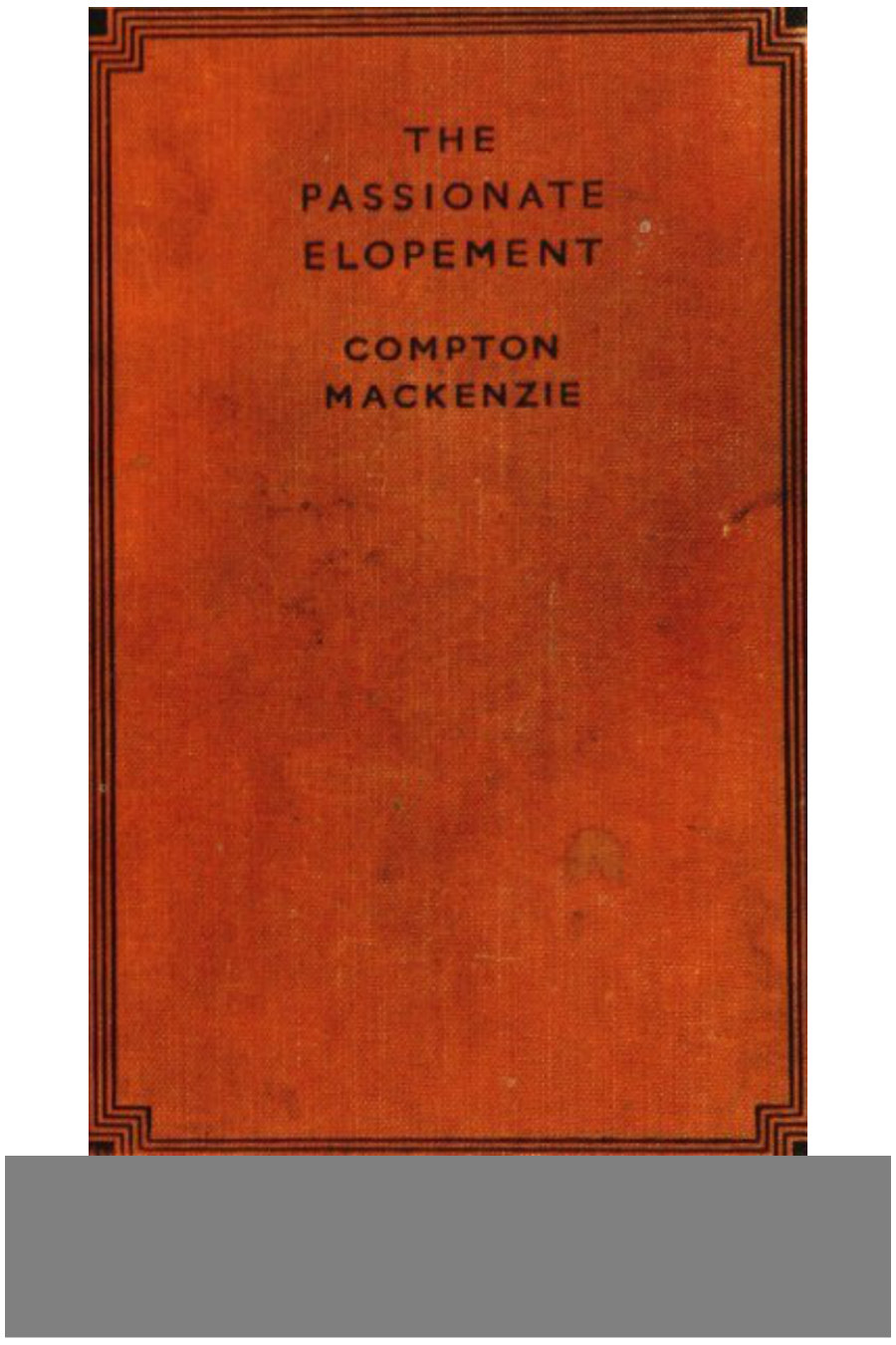 جلد کتاب The Passionate Elopement