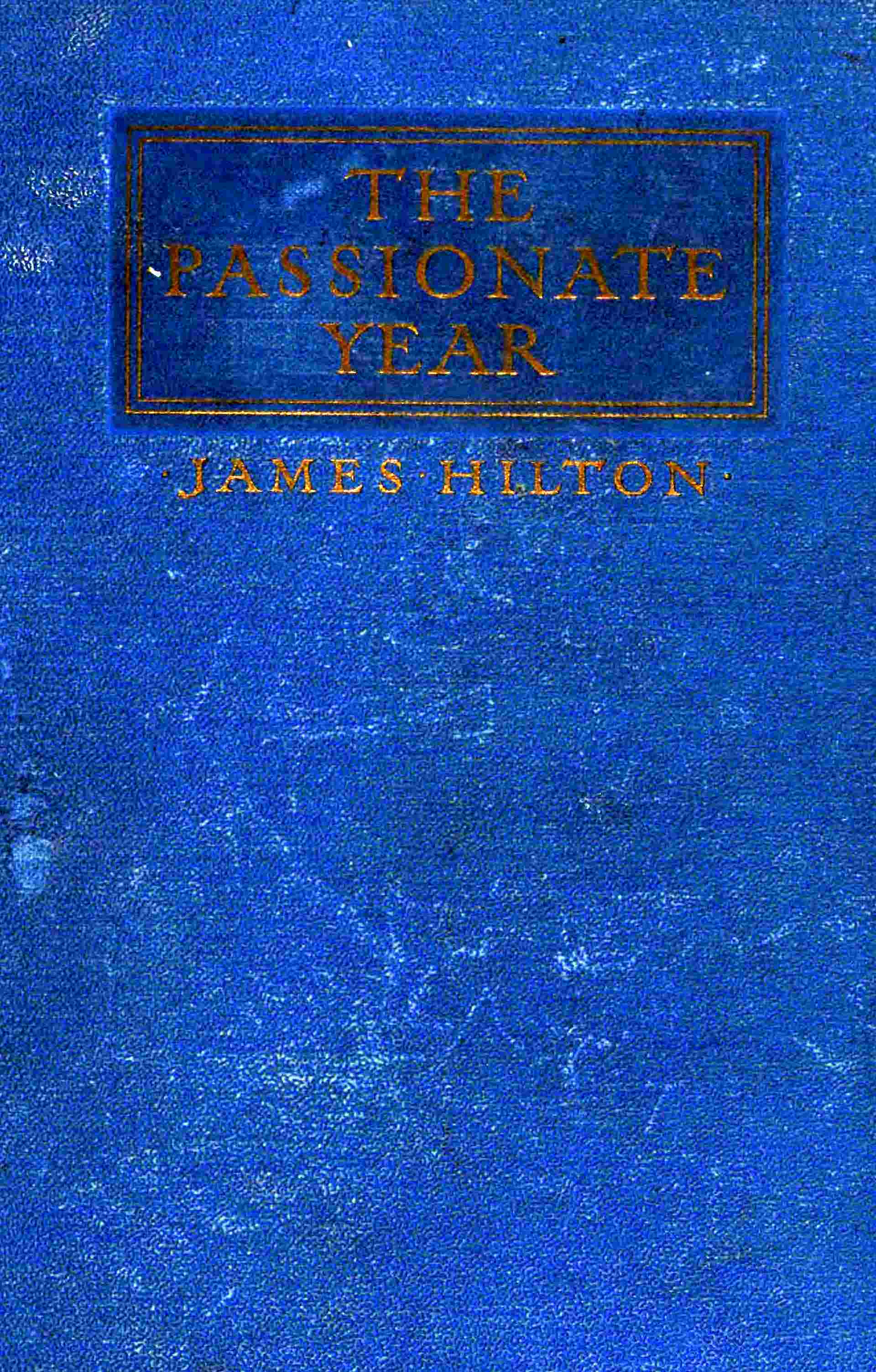 جلد کتاب The Passionate Year