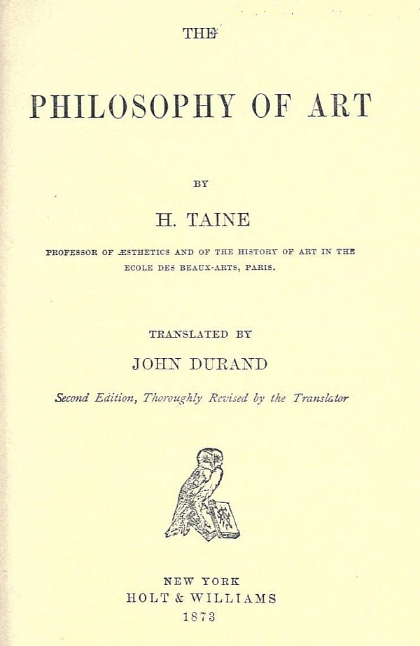 جلد کتاب The Philosophy of Art