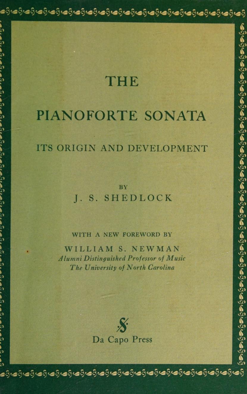 جلد کتاب The Pianoforte Sonata: Its Origin and Development