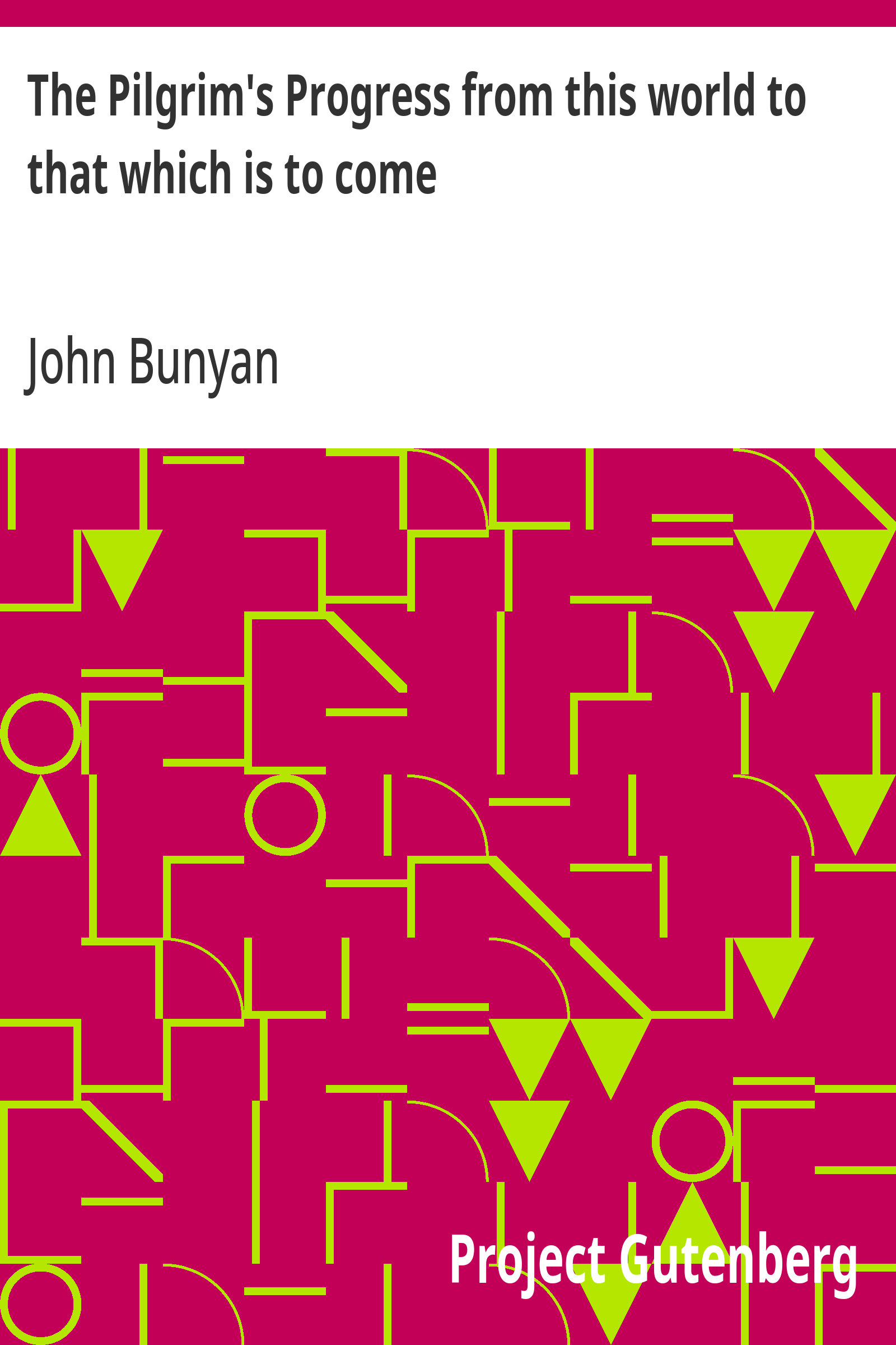 جلد کتاب The Pilgrim's Progress