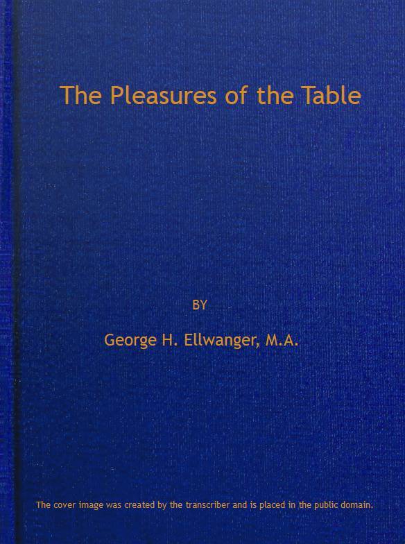 جلد کتاب The Pleasures of the Table