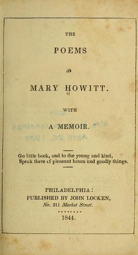 جلد کتاب The Poems of Mary Howitt