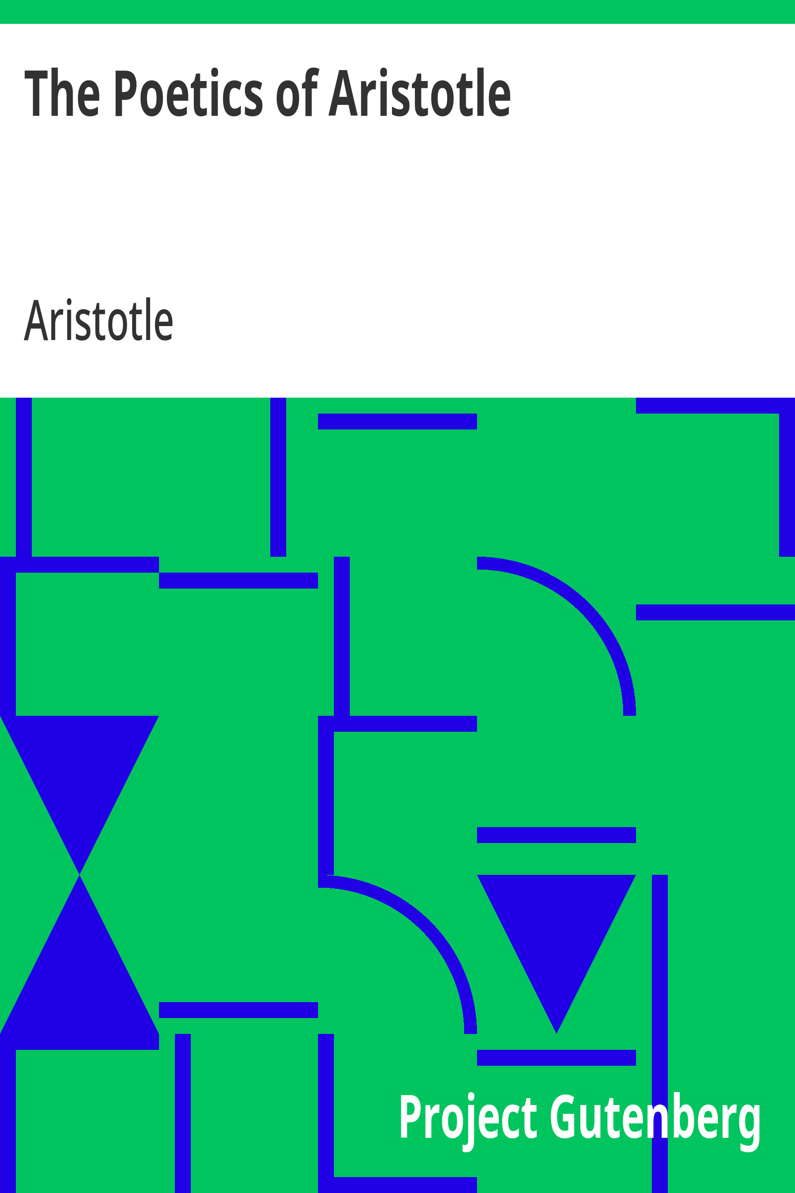 جلد کتاب The Poetics of Aristotle