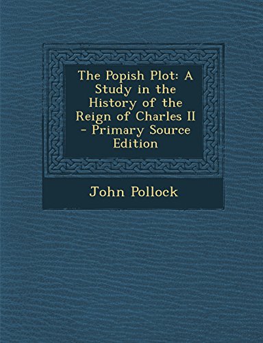 جلد کتاب The Popish Plot