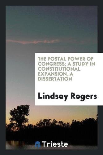 جلد کتاب The Postal Power of Congress