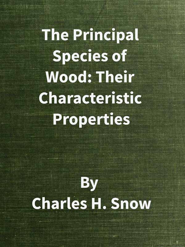 جلد کتاب The Principal Species of Wood