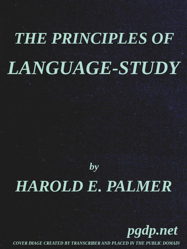 جلد کتاب The Principles of Language-Study