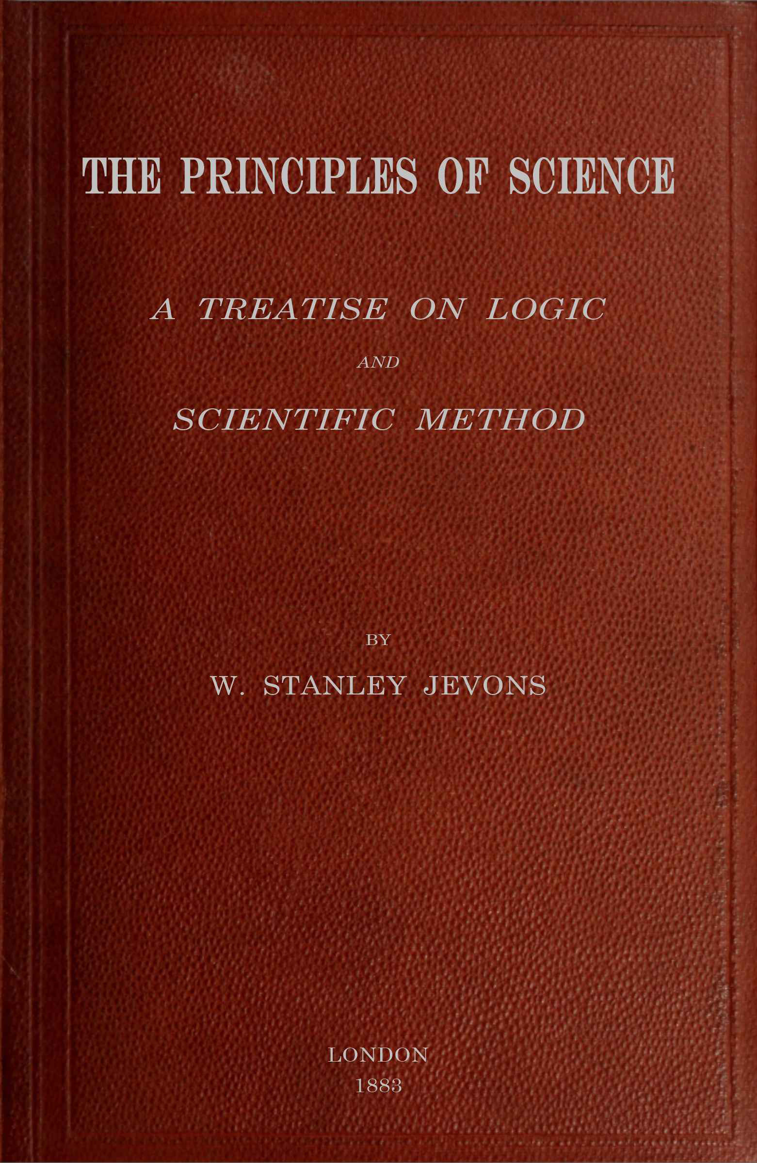 جلد کتاب The Principles of Science