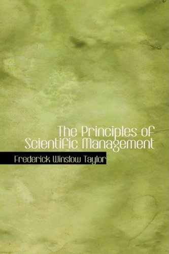 جلد کتاب The Principles of Scientific Management