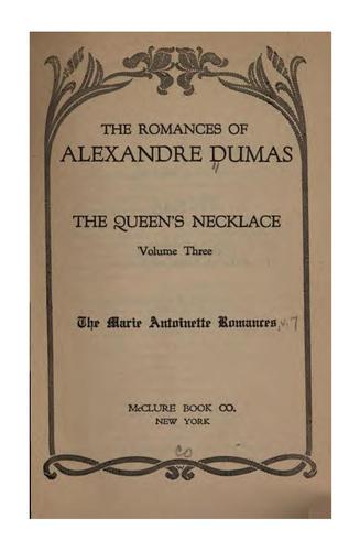 جلد کتاب The Queen's Necklace