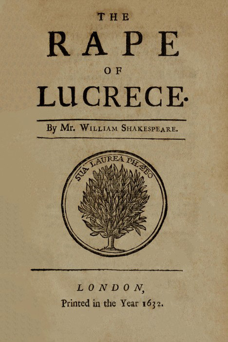 جلد کتاب The Rape of Lucrece