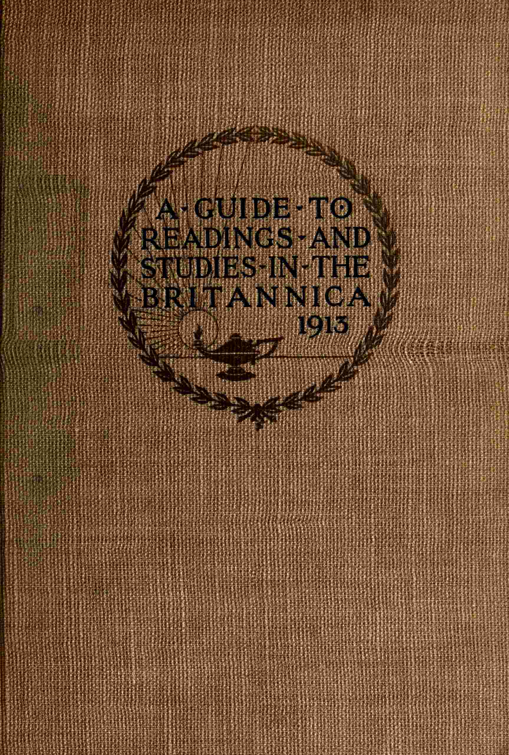 جلد کتاب The Reader's Guide to the Encyclopaedia Britannica