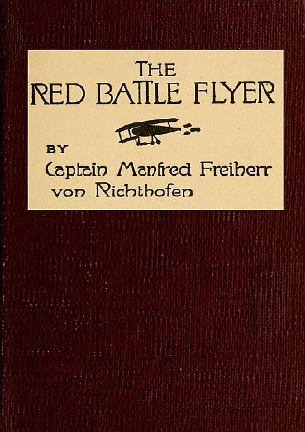 جلد کتاب The Red Battle Flyer