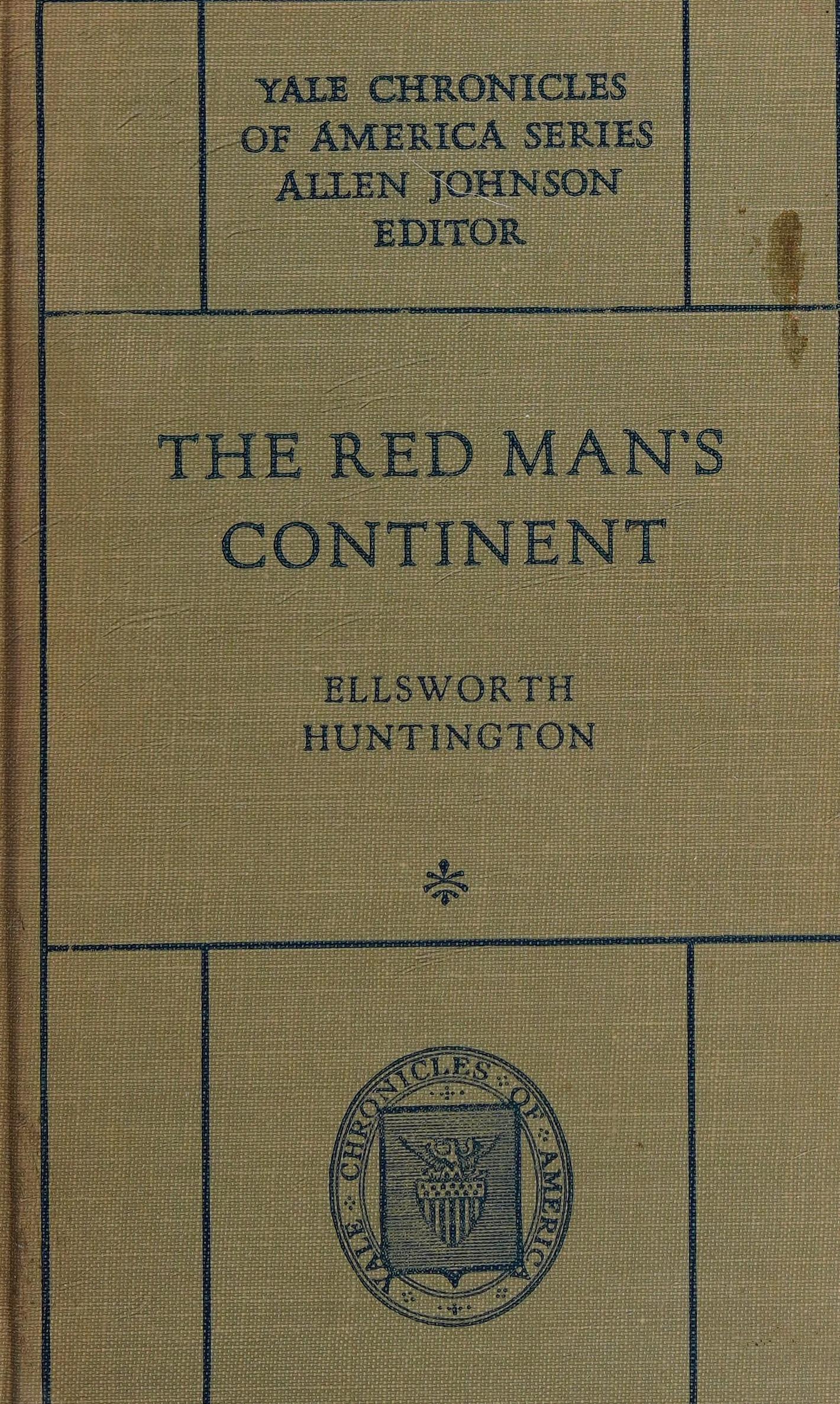 جلد کتاب The Red Man's Continent: A Chronicle of Aboriginal America