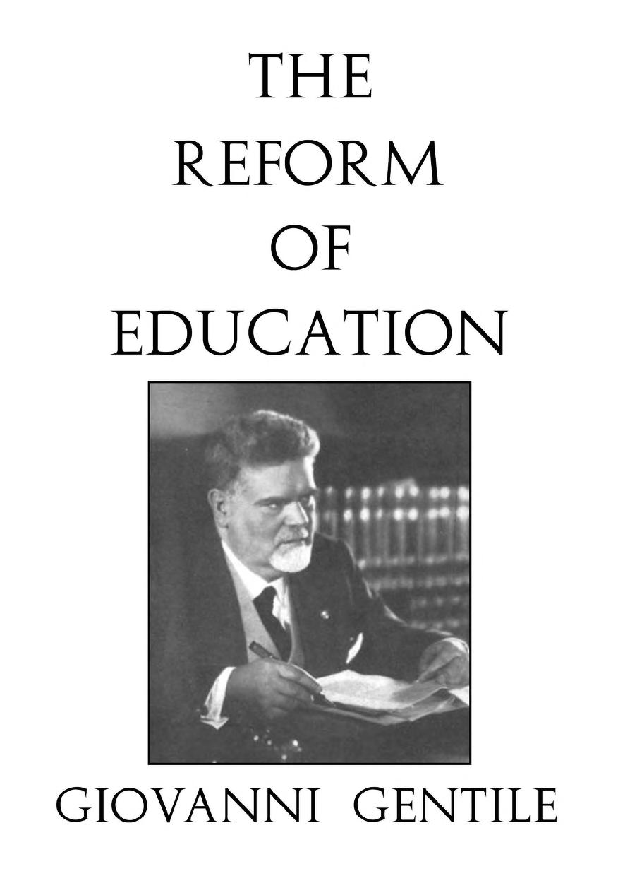 جلد کتاب The Reform of Education