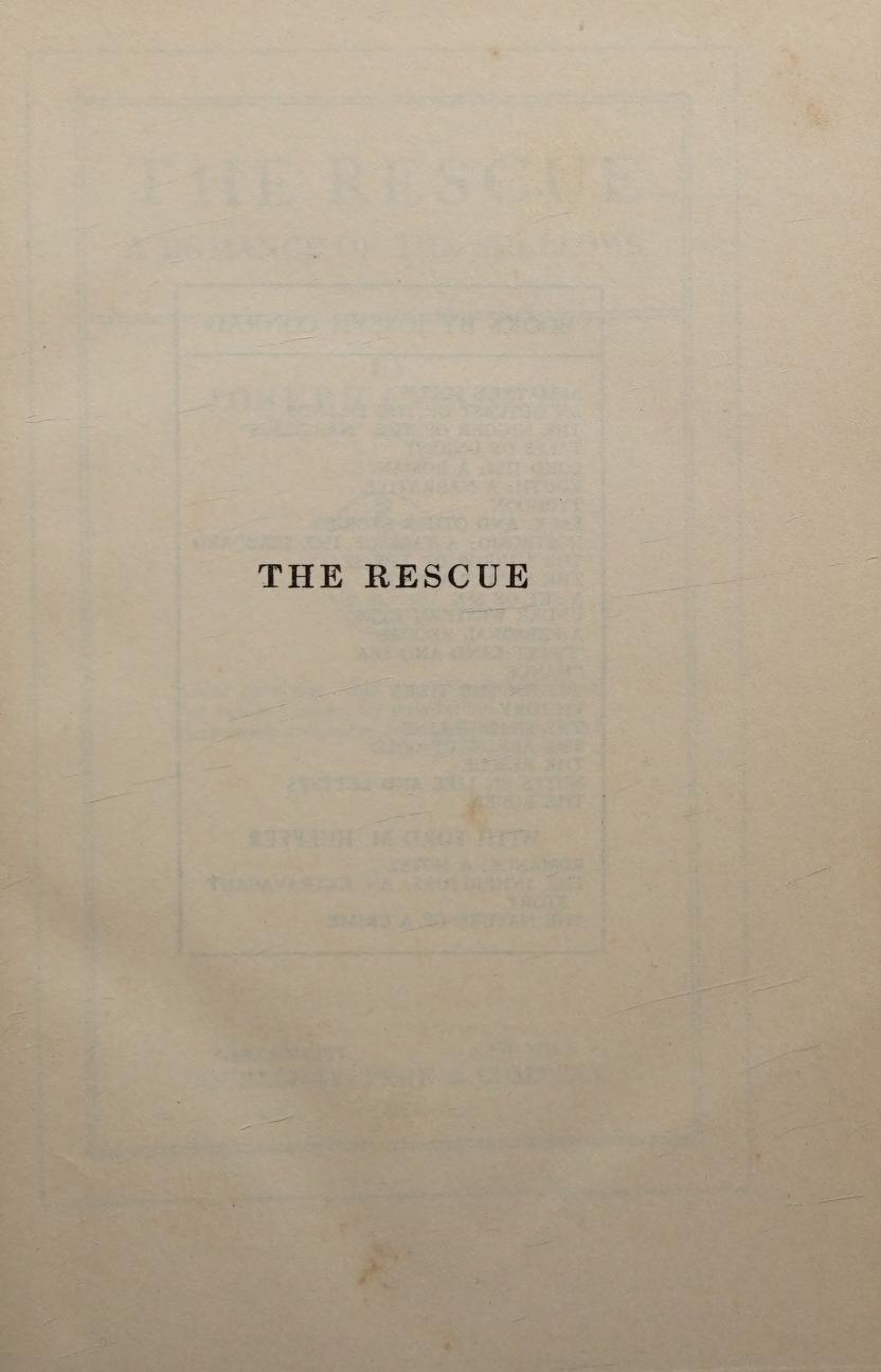 جلد کتاب The Rescue: A Romance of the Shallows