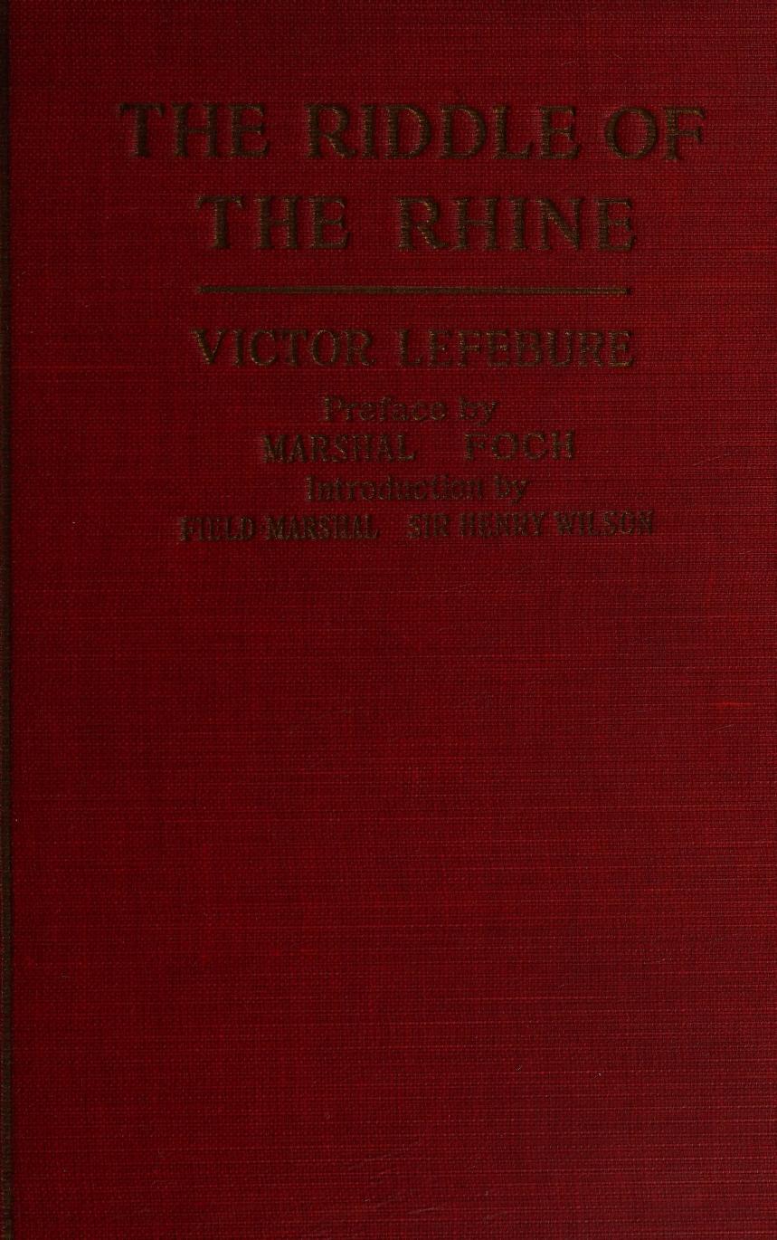 جلد کتاب The Riddle of the Rhine: Chemical Strategy in Peace and War