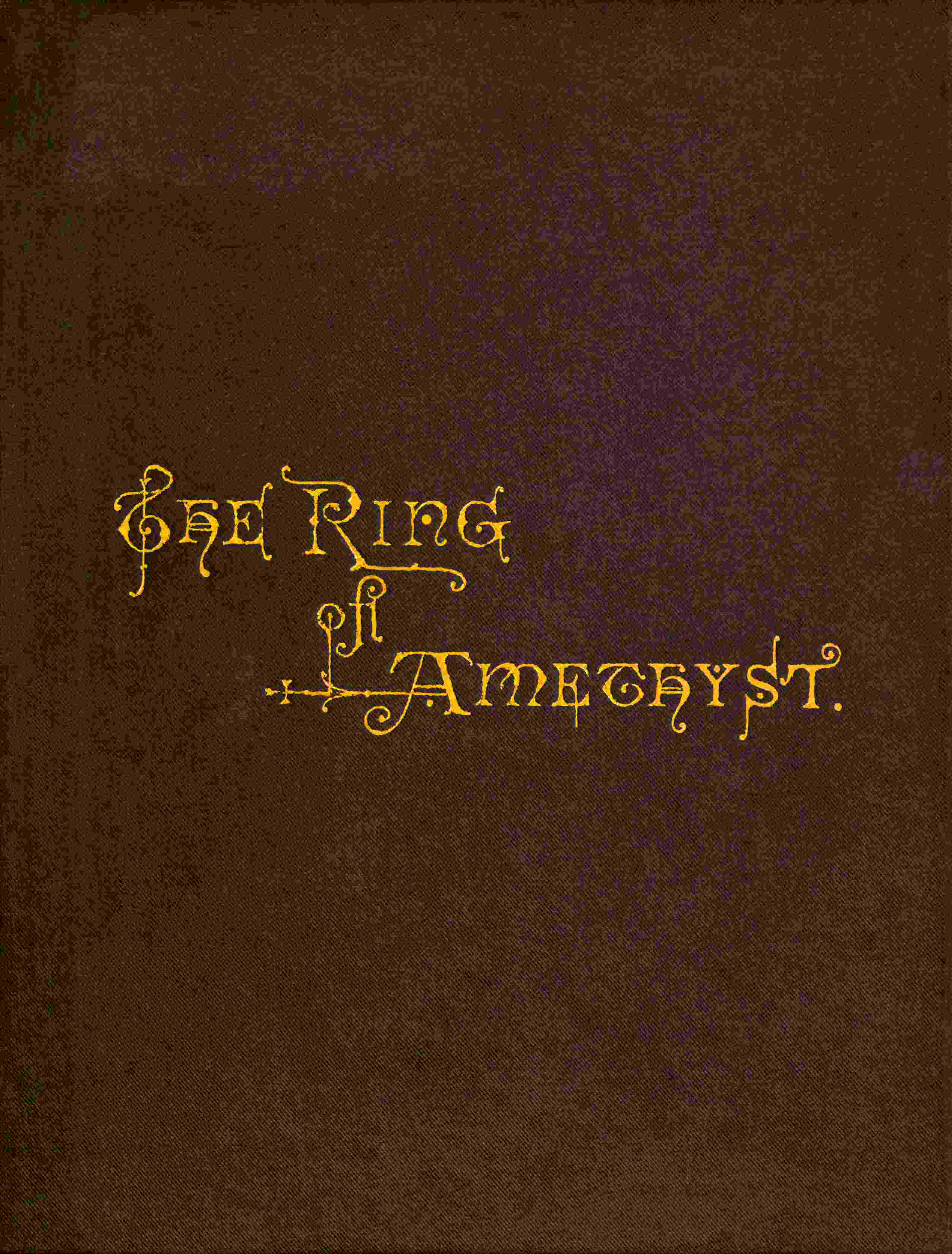 جلد کتاب The Ring of Amethyst