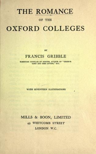 جلد کتاب The Romance of the Oxford Colleges
