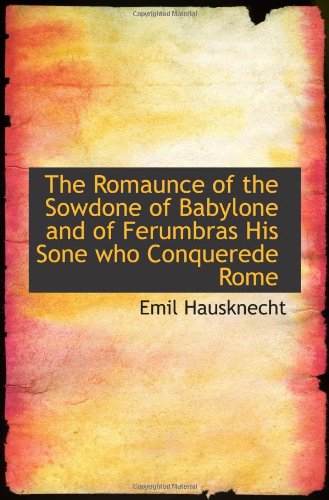 جلد کتاب The Romaunce of the Sowdone of Babylone