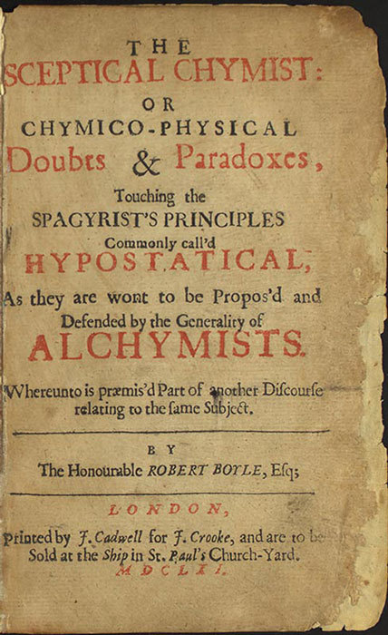 جلد کتاب The Sceptical Chymist