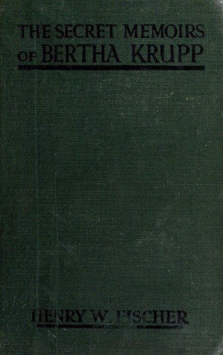 جلد کتاب The Secret Memoirs of Bertha Krupp