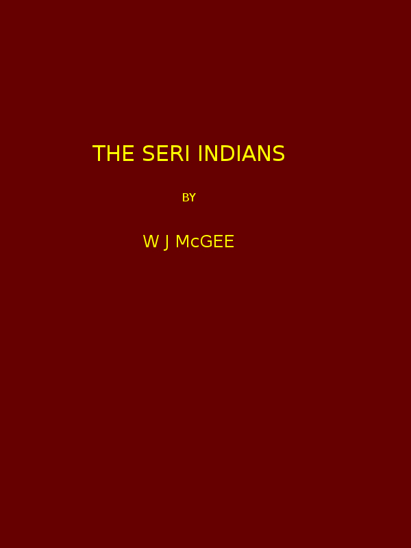 جلد کتاب The Seri Indians