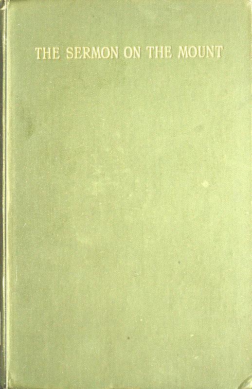 جلد کتاب The Sermon on the Mount