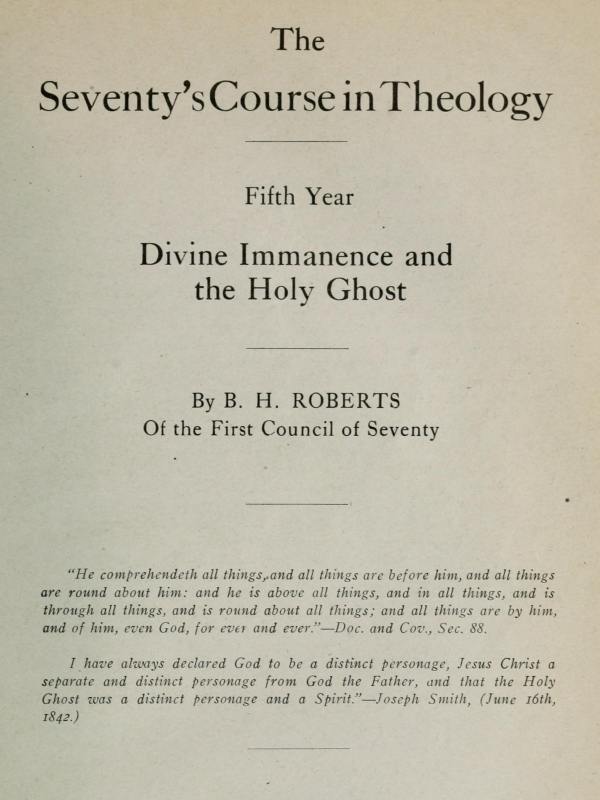 جلد کتاب The Seventy's Course in Theology, Fifth Year