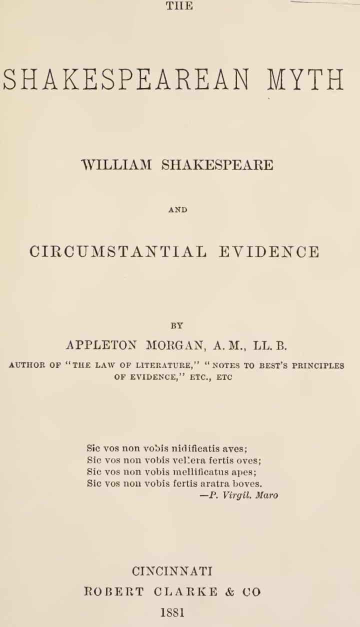 جلد کتاب The Shakespearean Myth