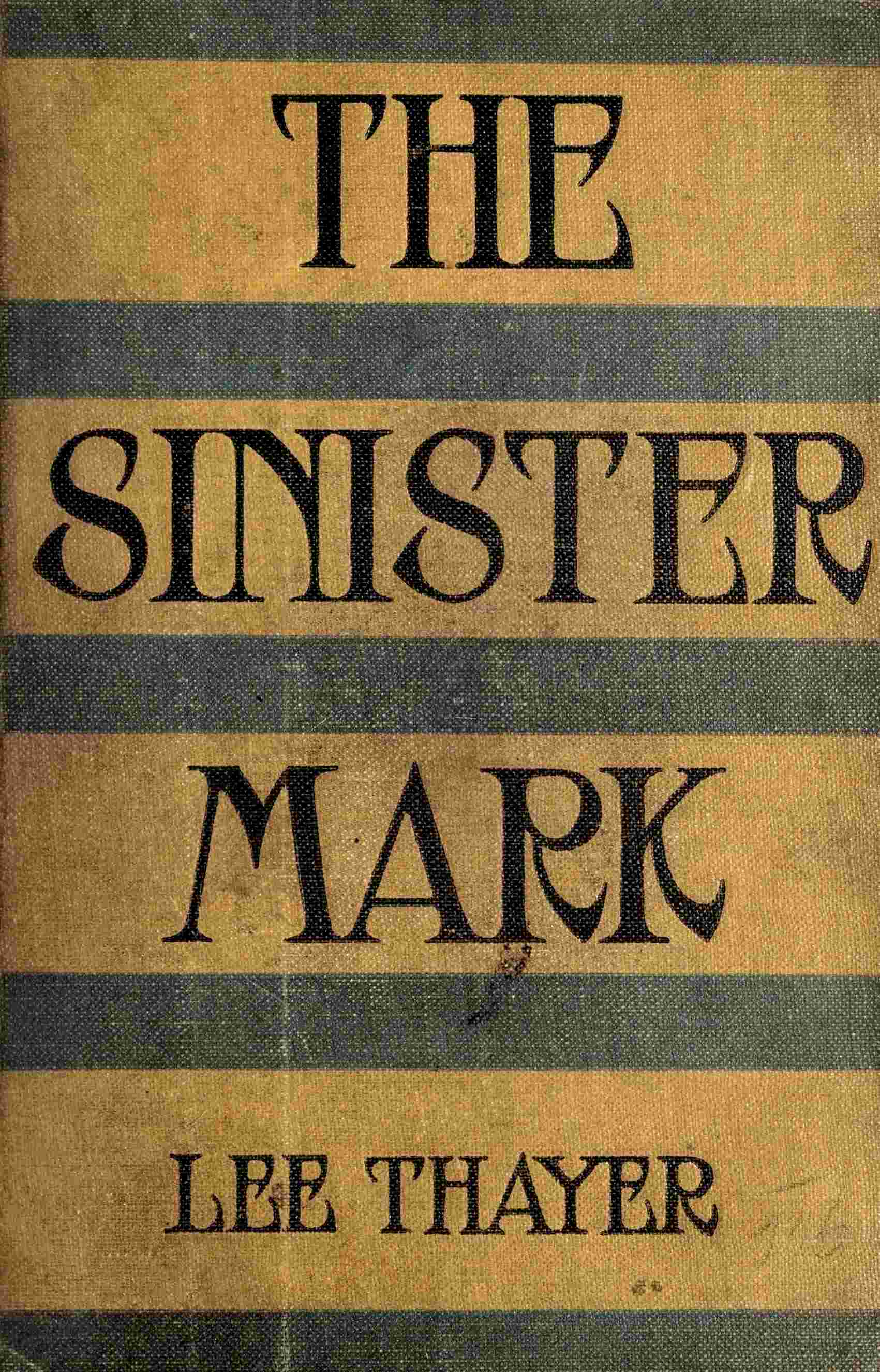 جلد کتاب The Sinister Mark