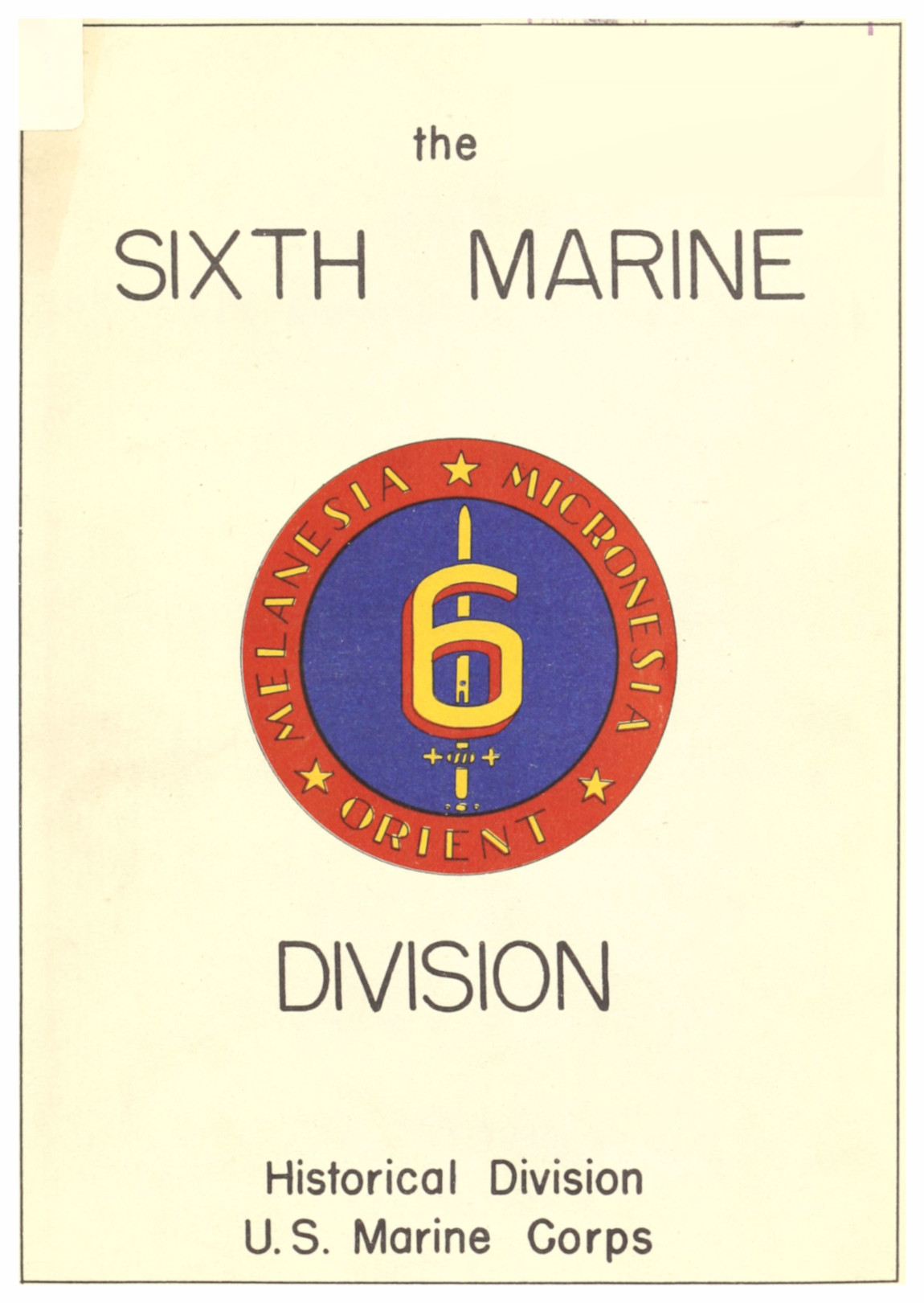 جلد کتاب The Sixth Marine Division