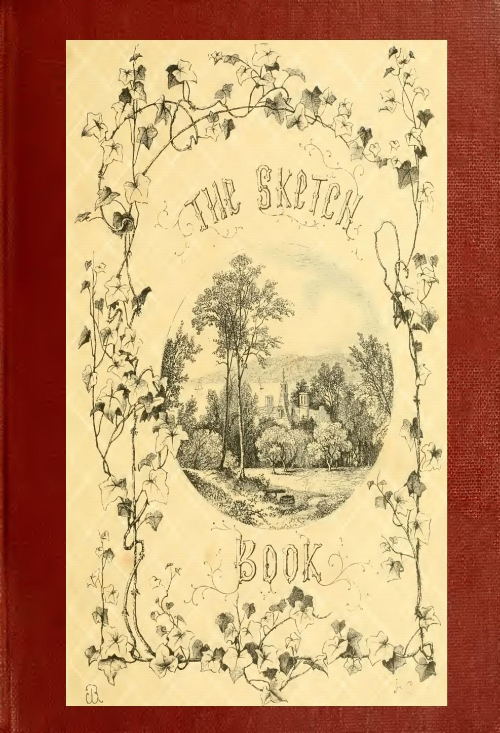 جلد کتاب The Sketch-Book of Geoffrey Crayon