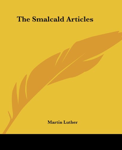جلد کتاب The Smalcald Articles
