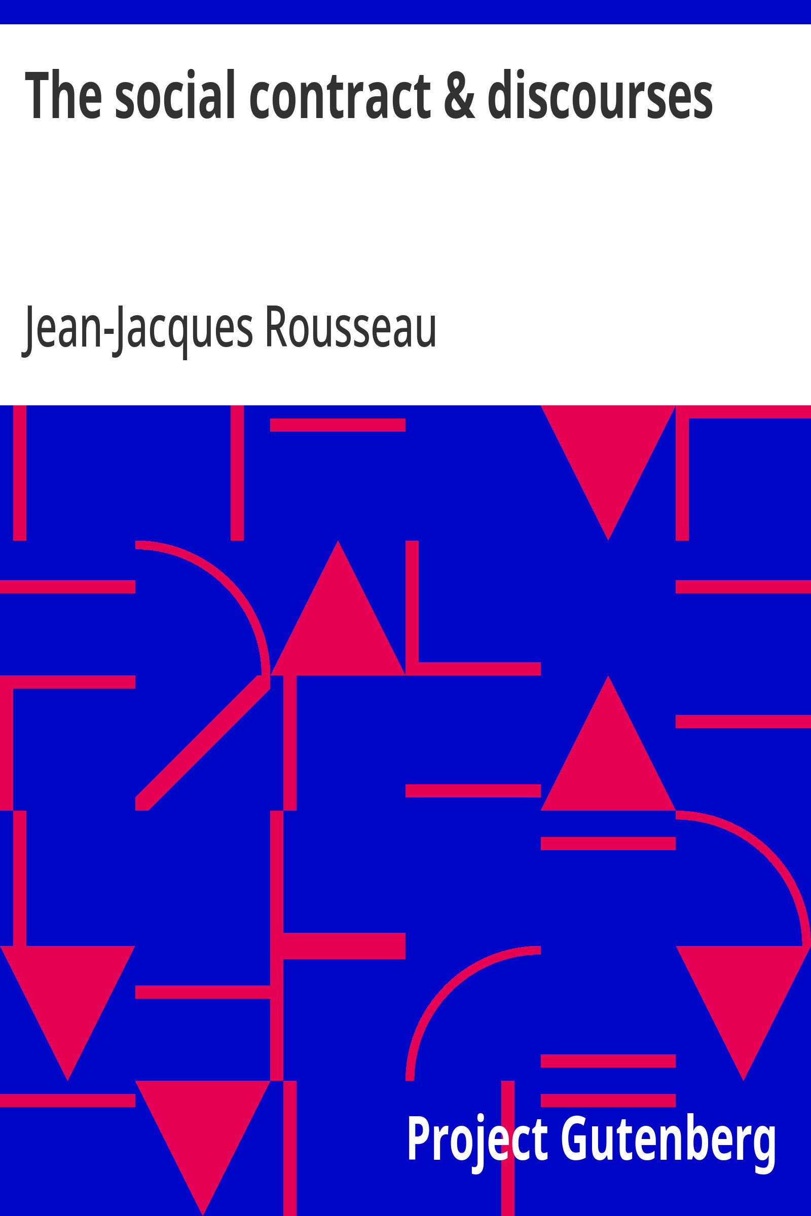 جلد کتاب The Social Contract and Discourses